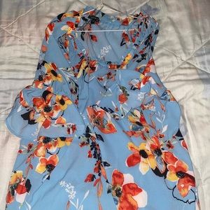 blue floral blouse from zac and rachel